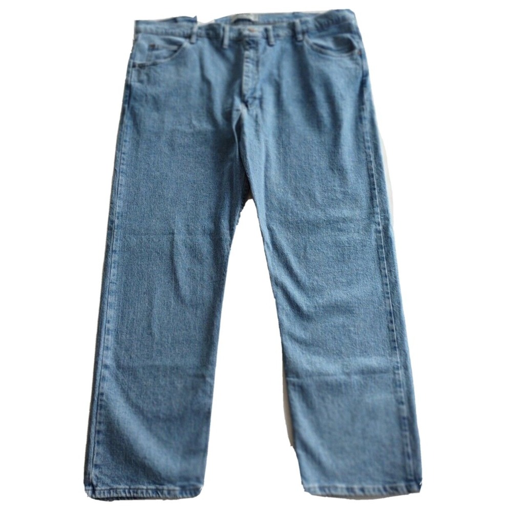 Wrangler Jeans Men's 46x30 Authentics Blue Jeans Straight Leg Cabin‎ Core Denim